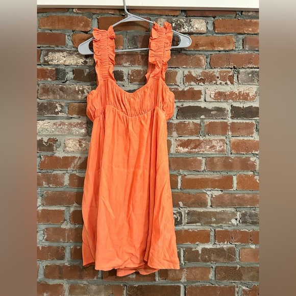 Altar’d State Creamsicle Ruffled Sleeveless Dress Size M - Picture 8 of 9